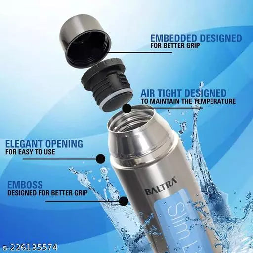 Baltra Slim Line 500ml Stainless Steel Vacuum Water Bottle bsl 214 Baltra Slim Line 500ml Stainless Steel Vacuum Water Bottle bsl 214